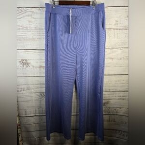 NWT Yelete Lavender Lounge Pants Womens Plus Size 3XL Wide Leg With Pockets